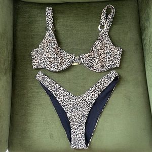 GLASSONS CHEETAH PRINT BIKINI